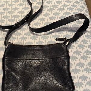 Kate Spade Black Pebbled Leather Shoulder Bag